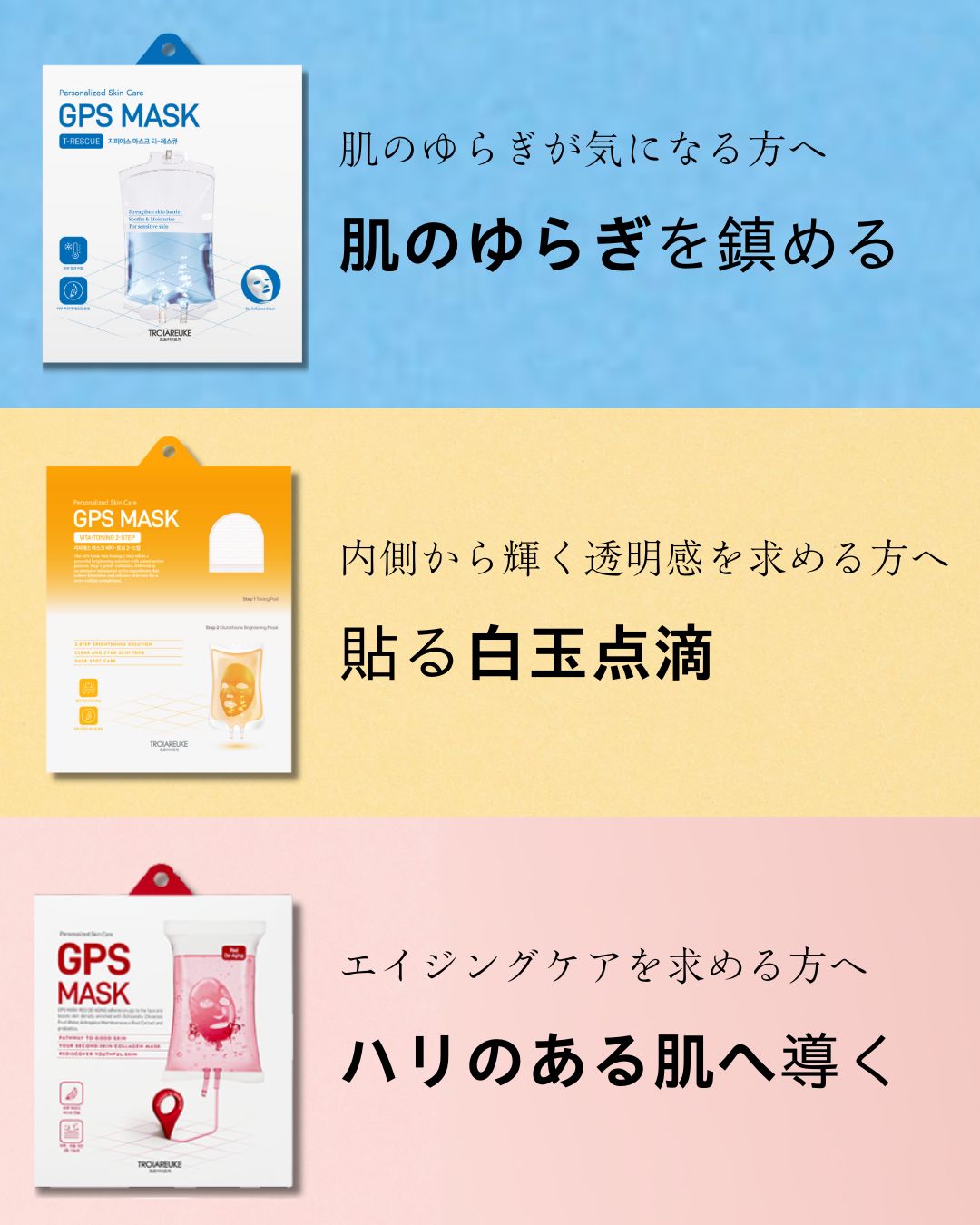 GPSマスク 3枚入り