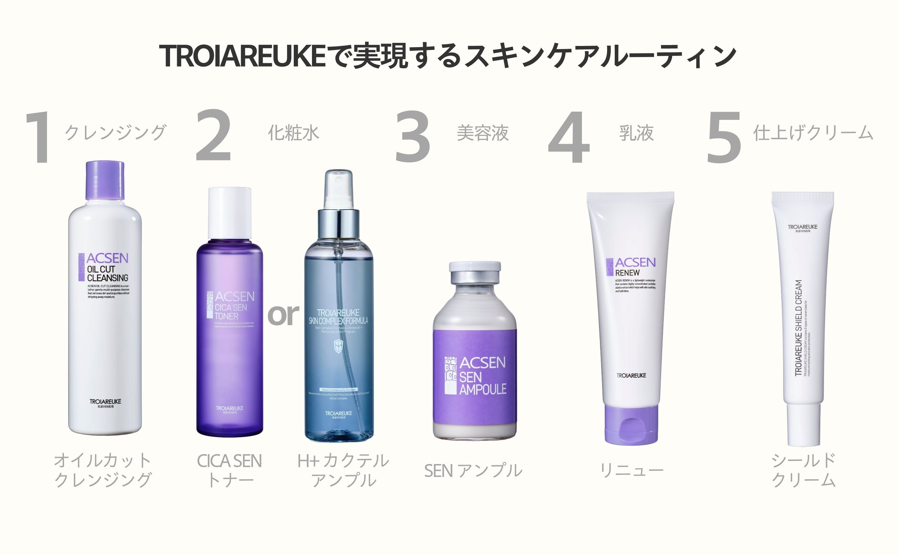 TROIAREUKE アンプル・クリームセット★ SENアンプル 35ml – TROIAREUKE｜トロイアルケ