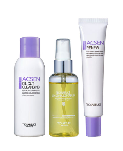 スターターセット（オイルカットクレンジング120ml、選べるH+カクテルアンプル70ml、リニュー25ml）